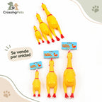 Pollo de goma sonoro para perros — CrossingPets · imagen 5