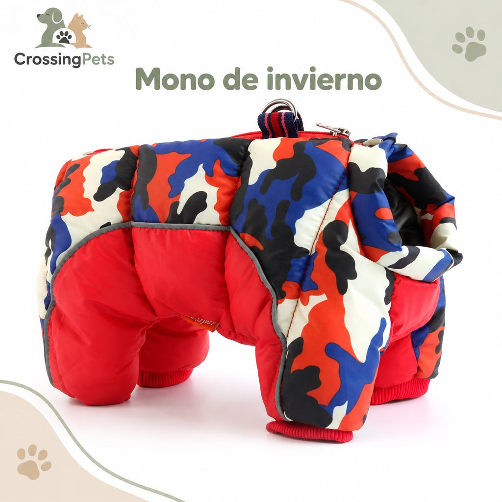 Mono de invierno reflectante con anilla — CrossingPets · imagen 1
