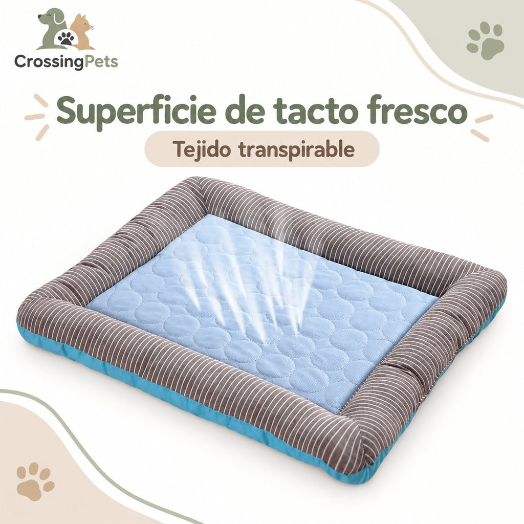 Cama acolchada de tejido refrescante — CrossingPets · imagen 5