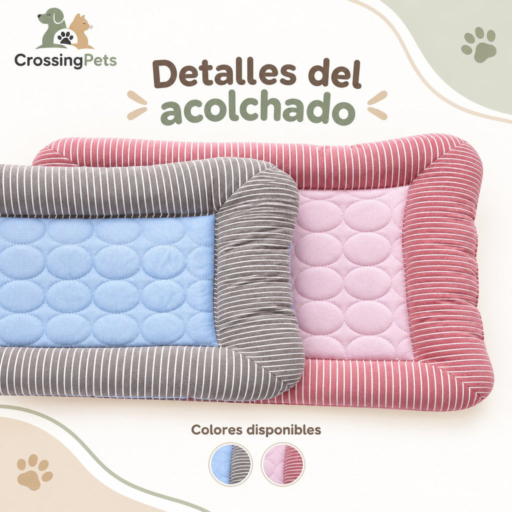 Cama acolchada de tejido refrescante — CrossingPets · imagen 6