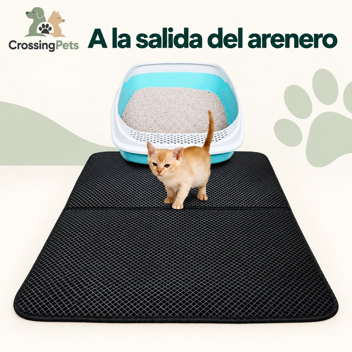 Alfombrilla de doble capa para el arenero — CrossingPets · imagen 6