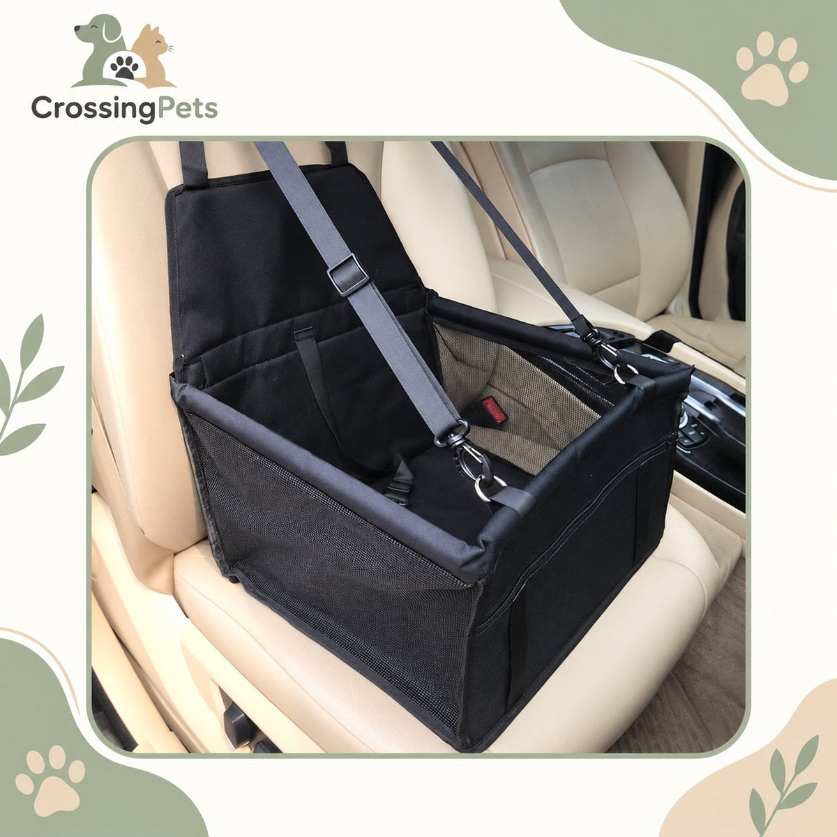 Cesta para mascotas para el asiento del coche — CrossingPets · imagen 2