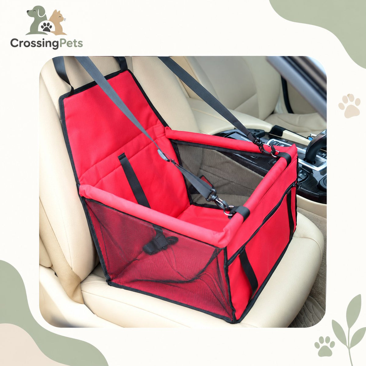 Cesta para mascotas para el asiento del coche — CrossingPets · imagen 5