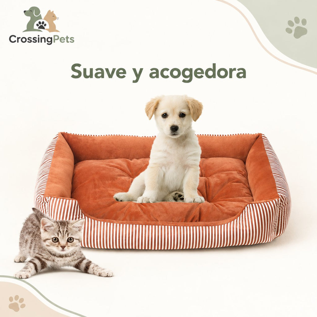 Cama rectangular acolchada para perros — CrossingPets · imagen 11