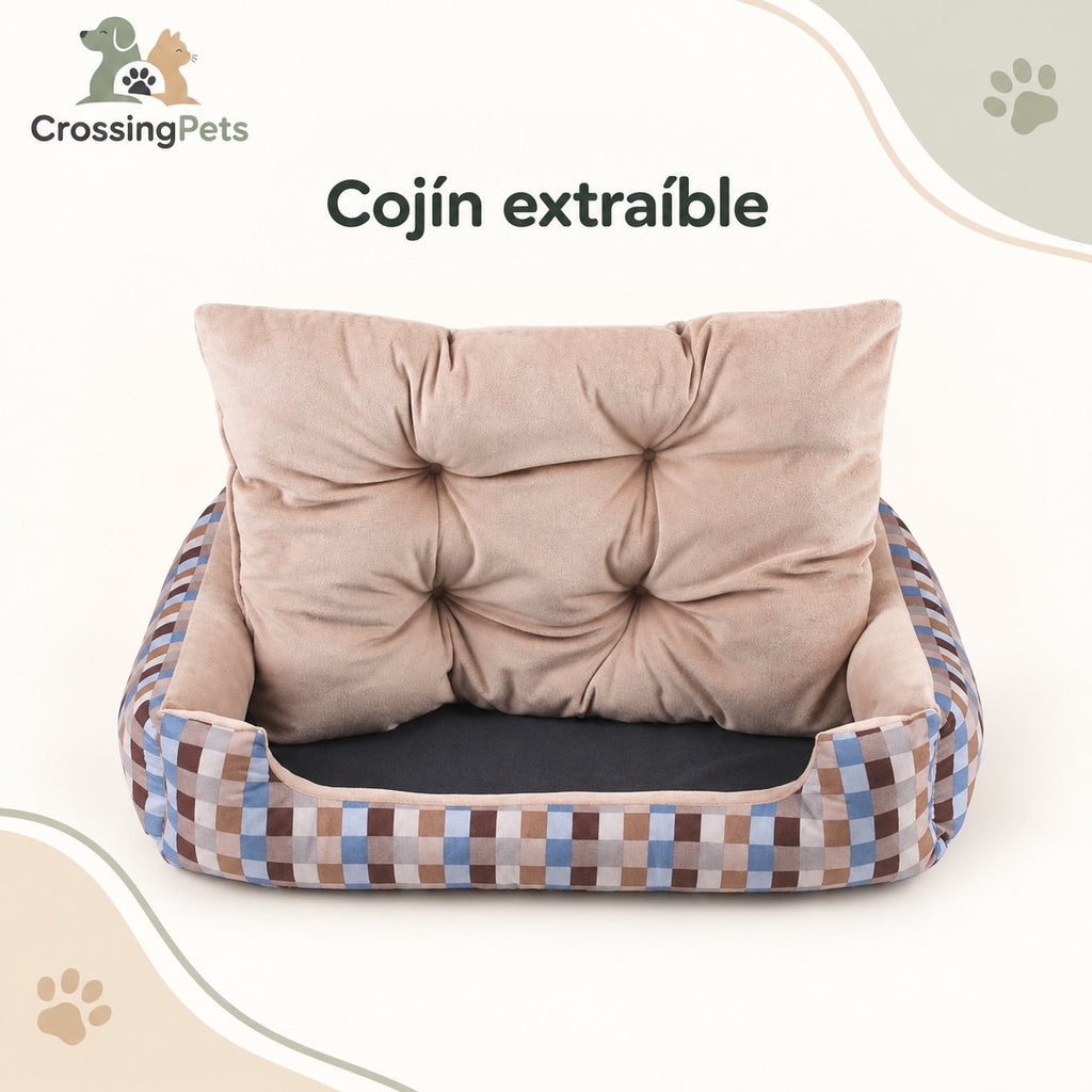 Cama rectangular acolchada para perros — CrossingPets · imagen 10