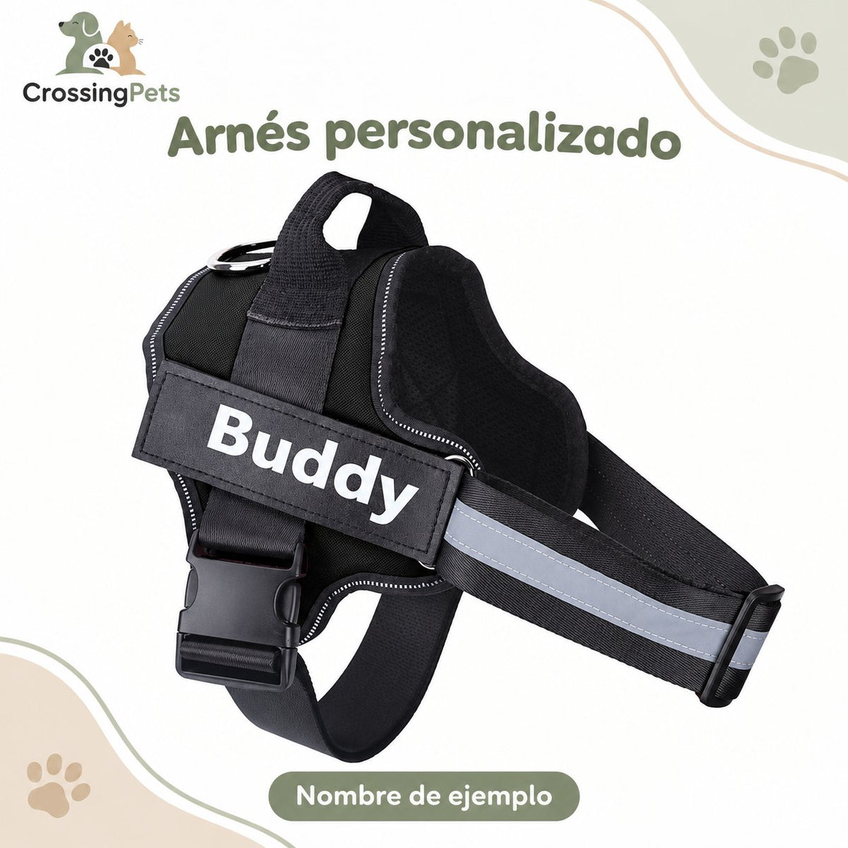 Arnés personalizado con nombre y teléfono — CrossingPets · imagen 5
