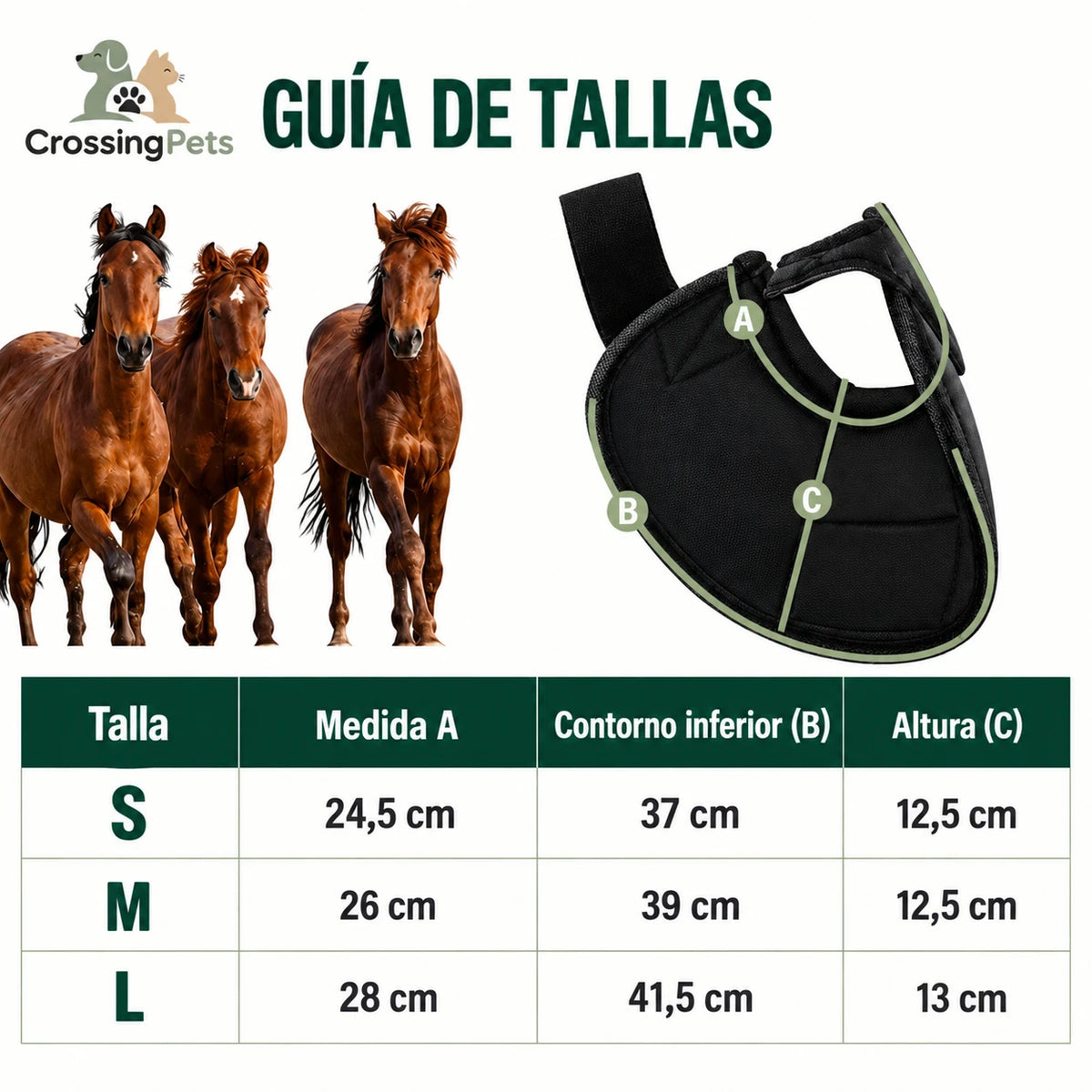 Protectores antienganche para caballos CrossingPets — imagen 5 en español