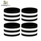 Reflective horse leg bands — image 1 with Spanish text